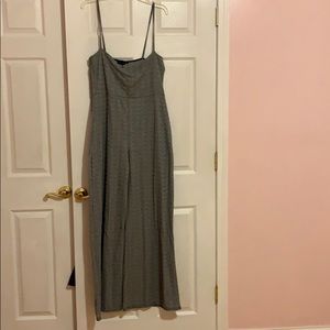 Black and White Checkered Jumpsuit